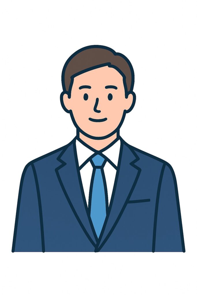 スーツ姿の男性