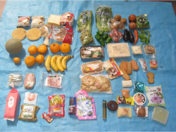 実際に捨てられた食品